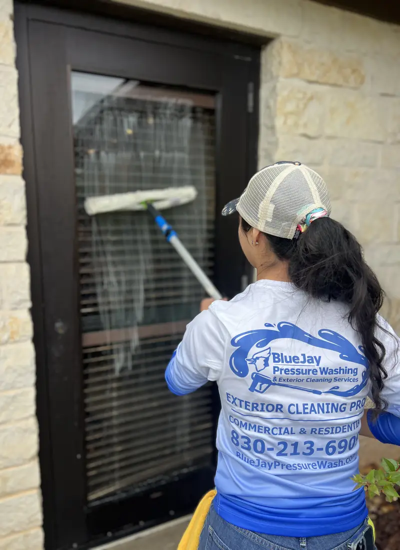 BlueJay Pressure Washing team at work